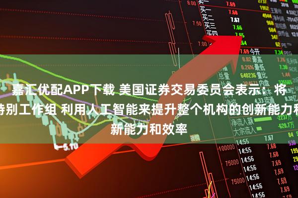 嘉汇优配APP下载 美国证券交易委员会表示：将组建特别工作组 利用人工智能来提升整个机构的创新能力和效率